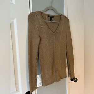Lauren Ralph Lauren Gold Sweater size medium